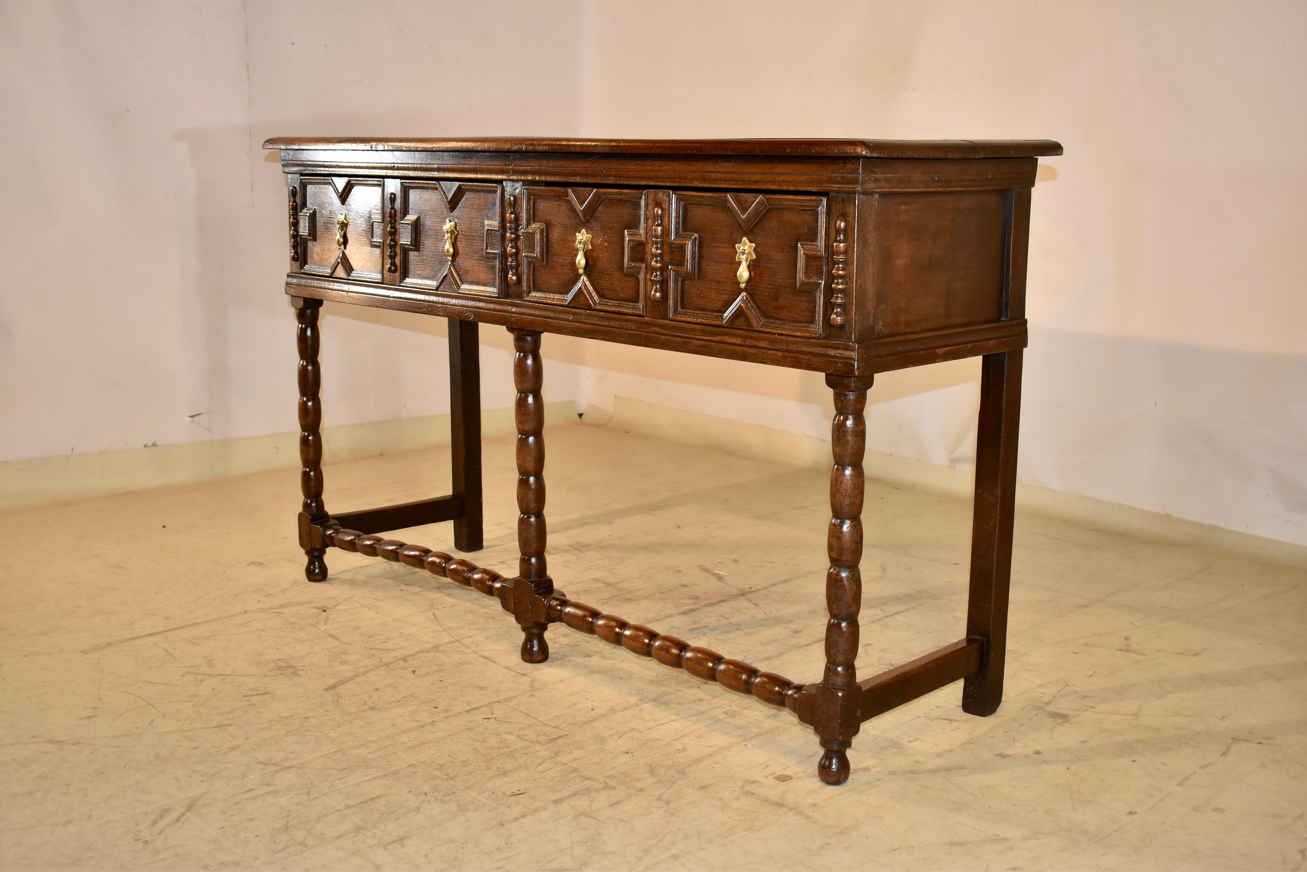 Quercia Credenza in Oak inglese del XVII secolo in vendita