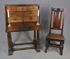17th Century English Oak Strong Box c. 1640