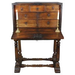 Antique 17th Century English Oak Strong Box c. 1640