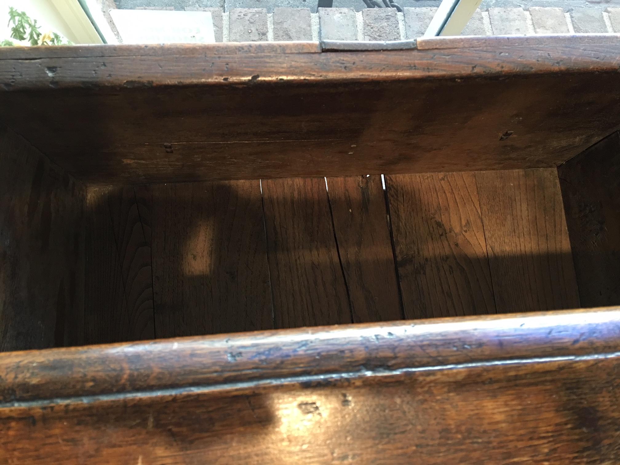 17th Century English Oak Two Drawer Sideboard 7