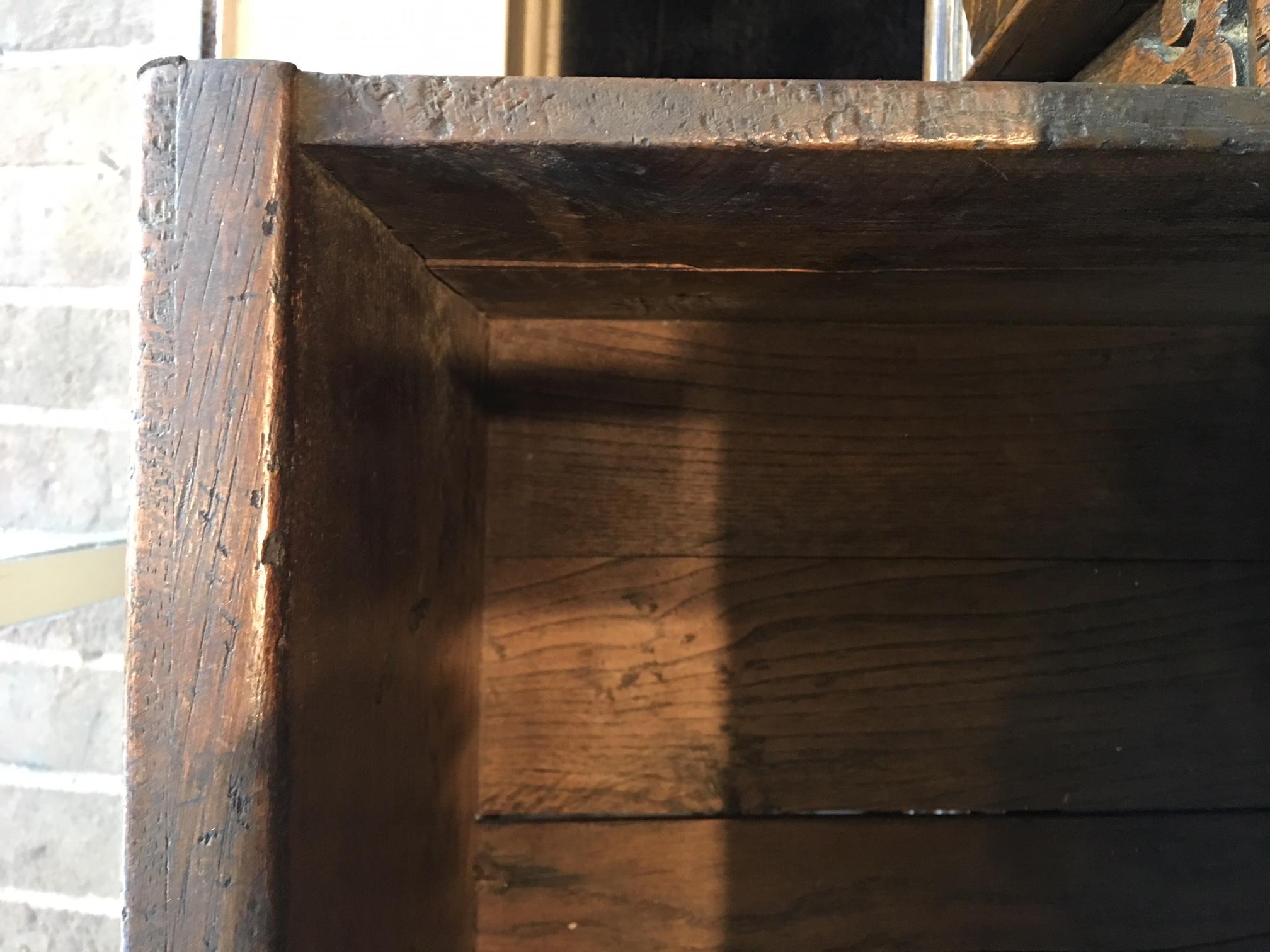 17th Century English Oak Two Drawer Sideboard 8