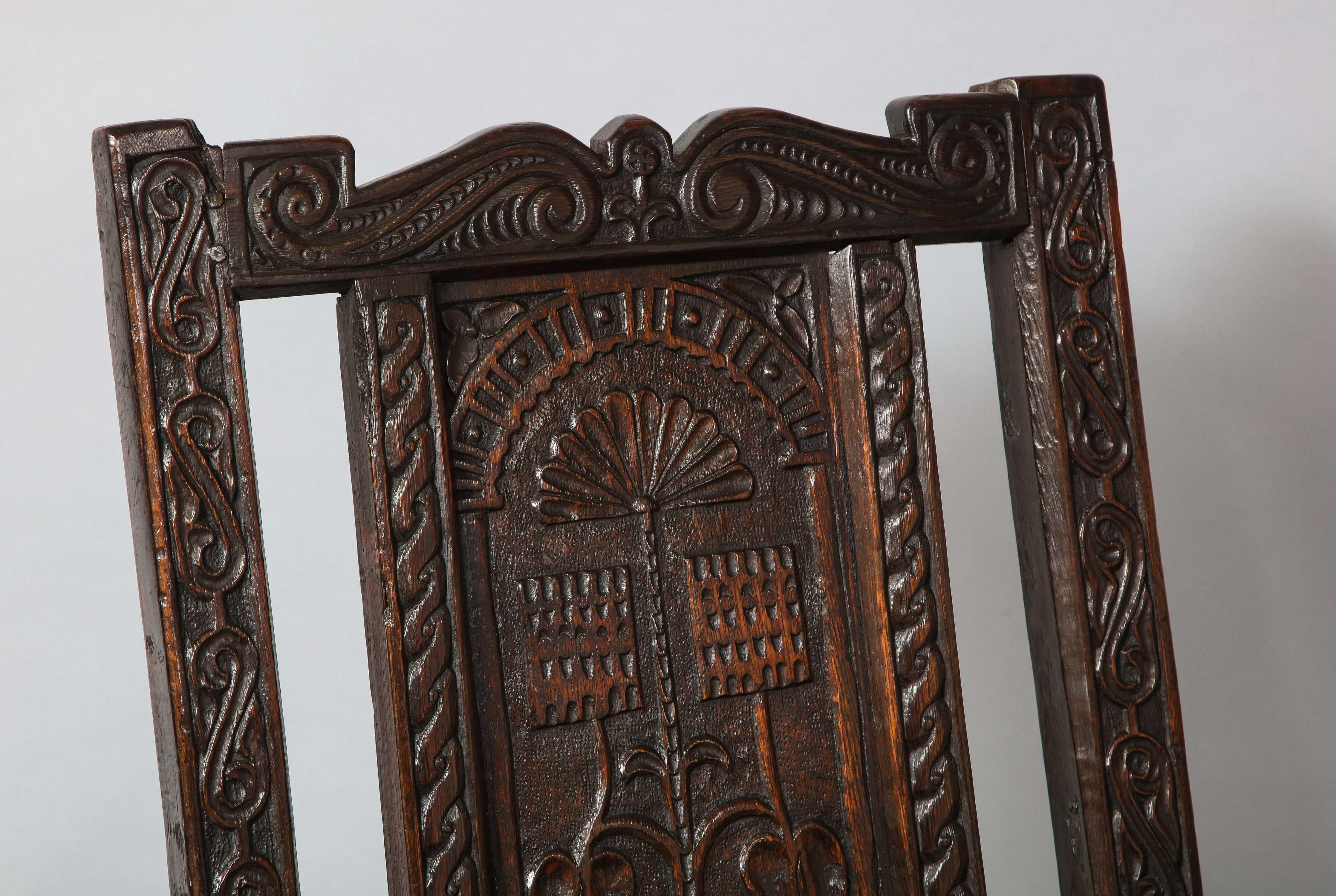 17th Century English or Welsh Wainscot Chair 3