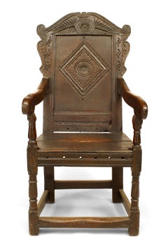 English Renaissance Wainscot Arm Chair