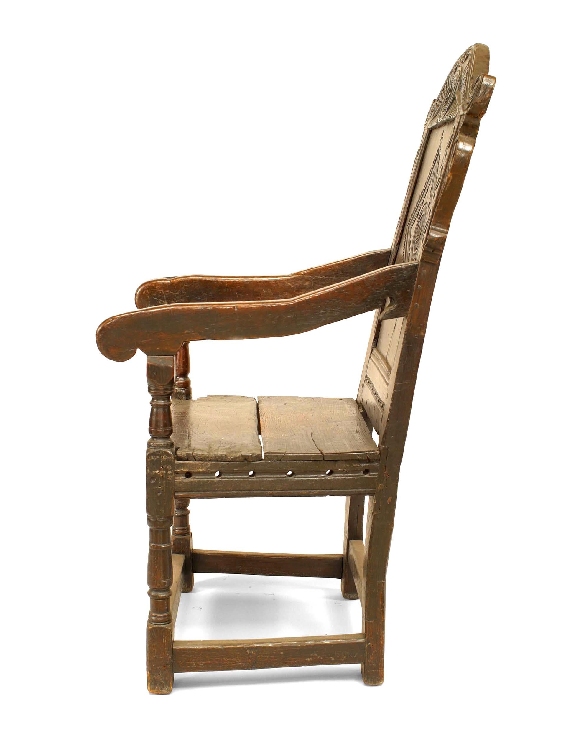 Wainscot-Sessel aus der englischen Renaissance (Britisch) im Angebot