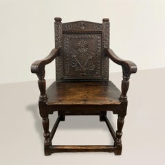 17th Century English Wainscot Armchair