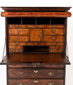 17th Century English William and Mary Period Walnut Escritoire