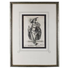 17th century Engraving of Theodoricus Quintus signed by Van Sichem Dutch Framed