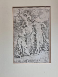 Acquaforte e puntasecca del XVII secolo" Cerere e Ftalo" di Salvator Rosa, 1662