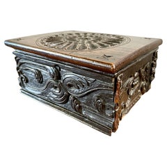 17th Century European Hand Carved Box
