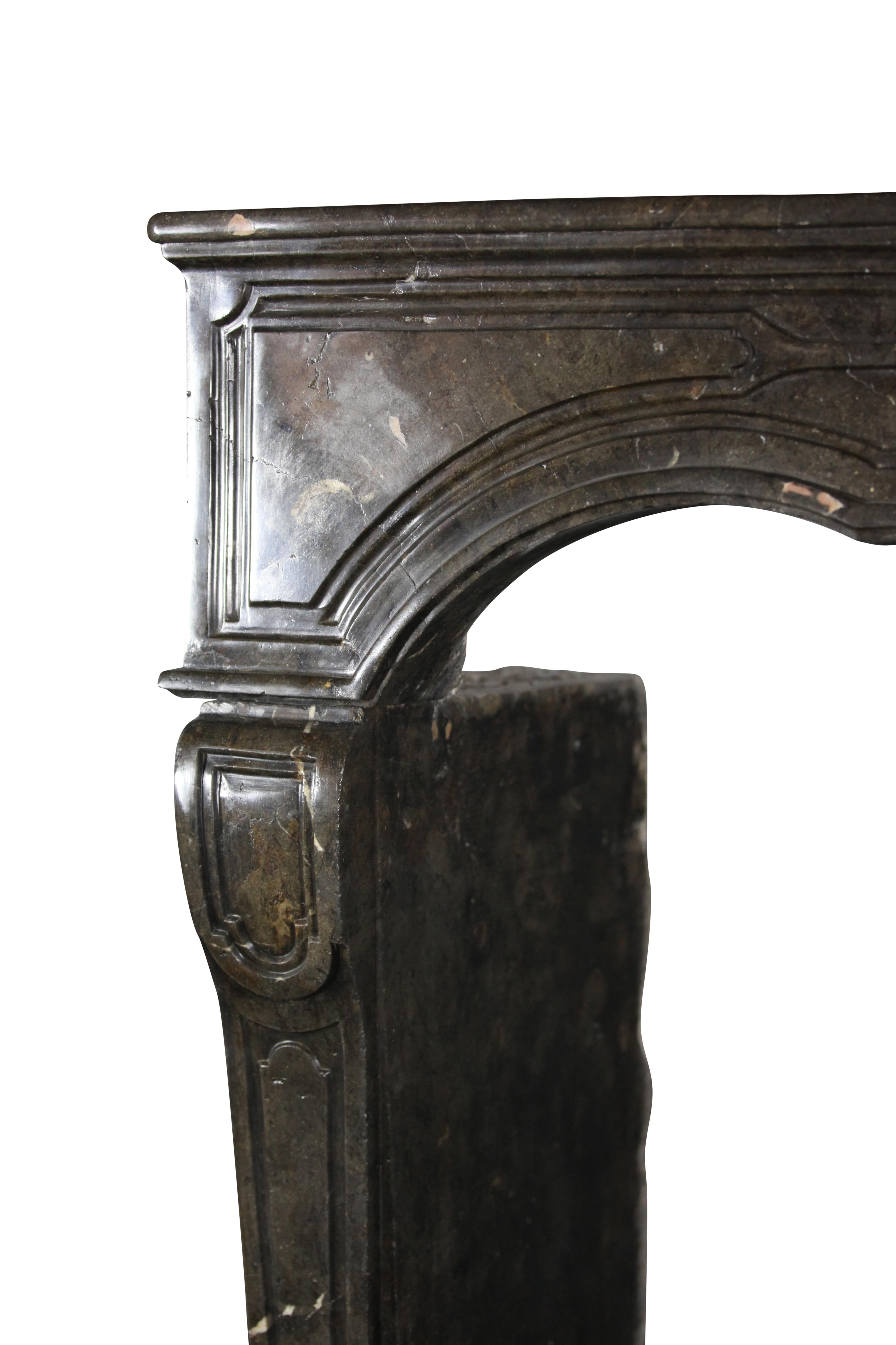 18th Century and Earlier 17th Century Fine European Antique Fireplace Surround For Sale