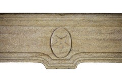 17th Century Fine European Rustic Limestone Fireplace Surround