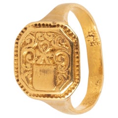 17th Century Fine Gold Merchant Ring