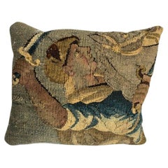 Antique 17th Century Flemish 16" X 14" Pillow