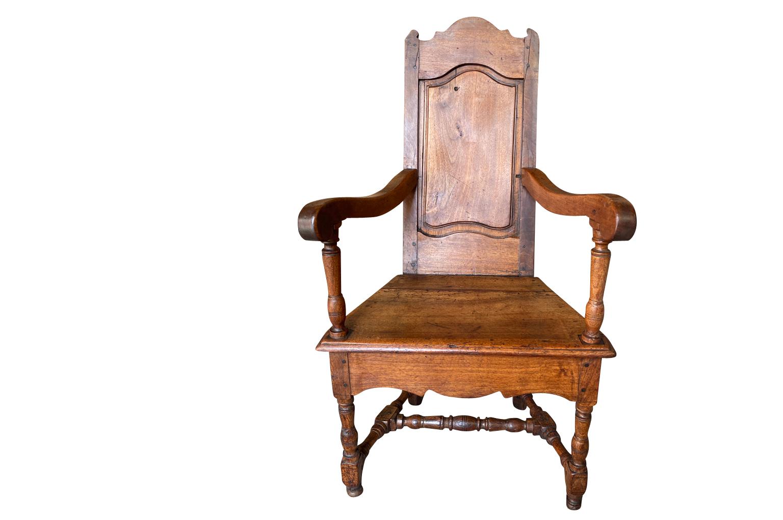 18th Century and Earlier 17th Century Flemish Armchair For Sale
