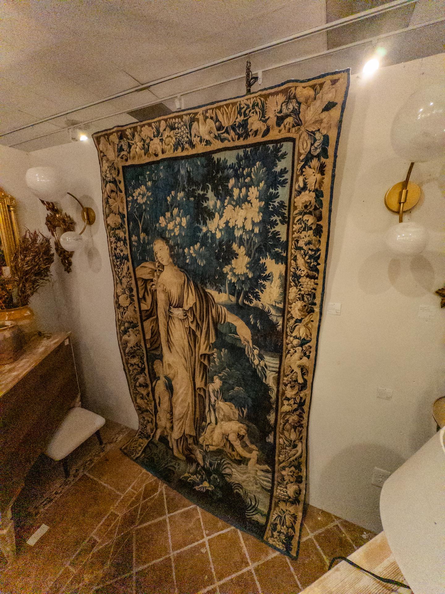 17th Century Flemish Aubusson Tapestry For Sale 4