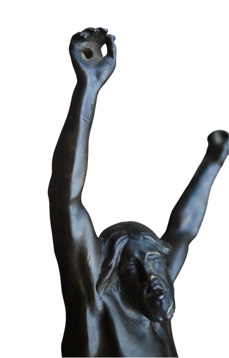 Flämischer Bronzekorpus aus dem 17. Jahrhundert - Jansenistischer Typ - 24 cm im Angebot 5