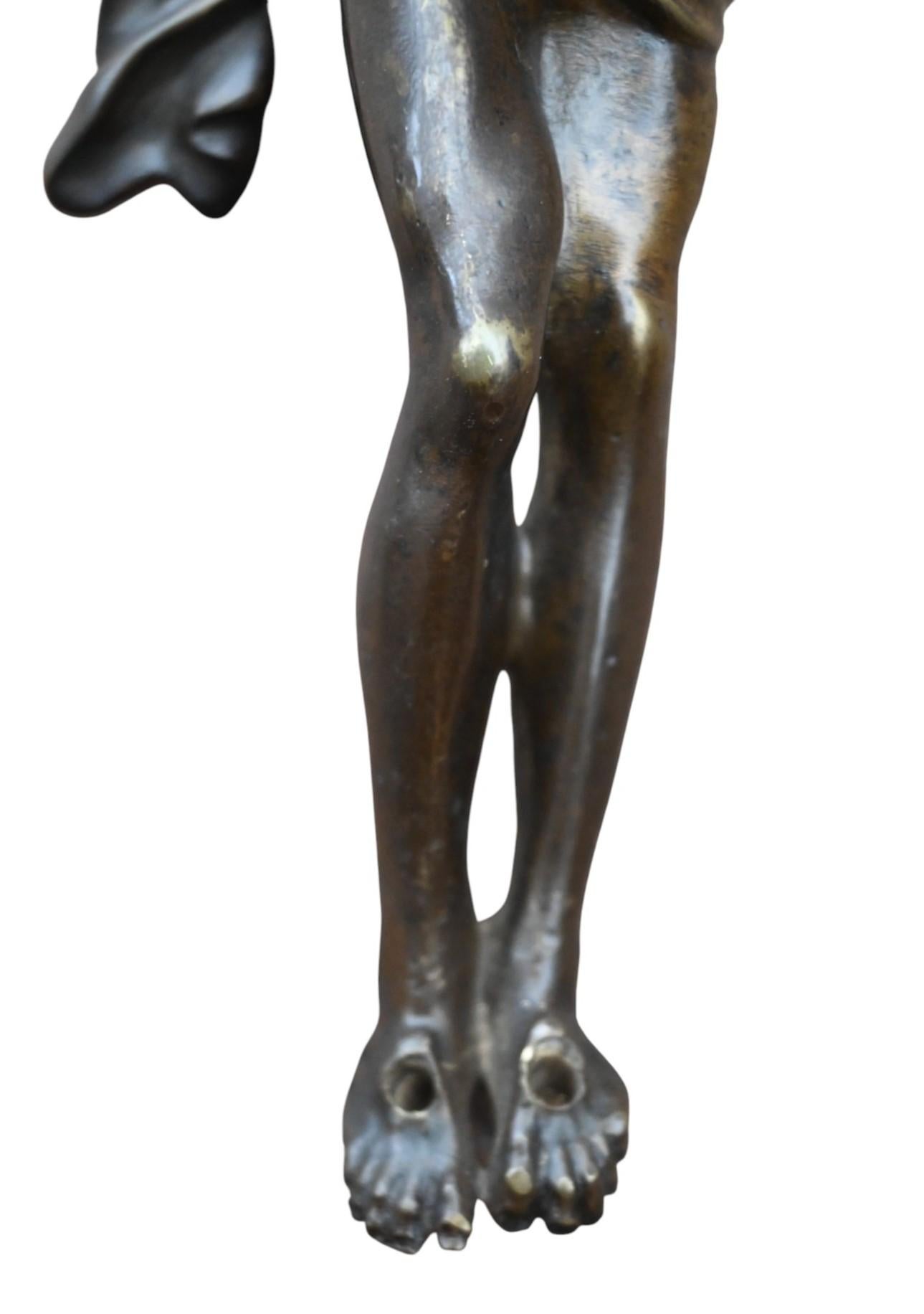 Flämischer Bronzekorpus aus dem 17. Jahrhundert - Jansenistischer Typ - 24 cm (Belgisch) im Angebot