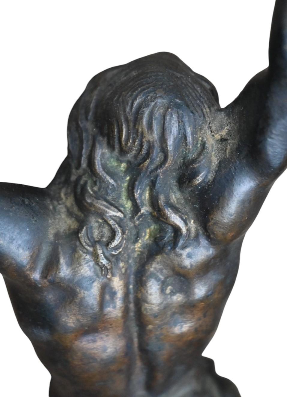 Flämischer Bronzekorpus aus dem 17. Jahrhundert - Jansenistischer Typ - 24 cm im Angebot 1