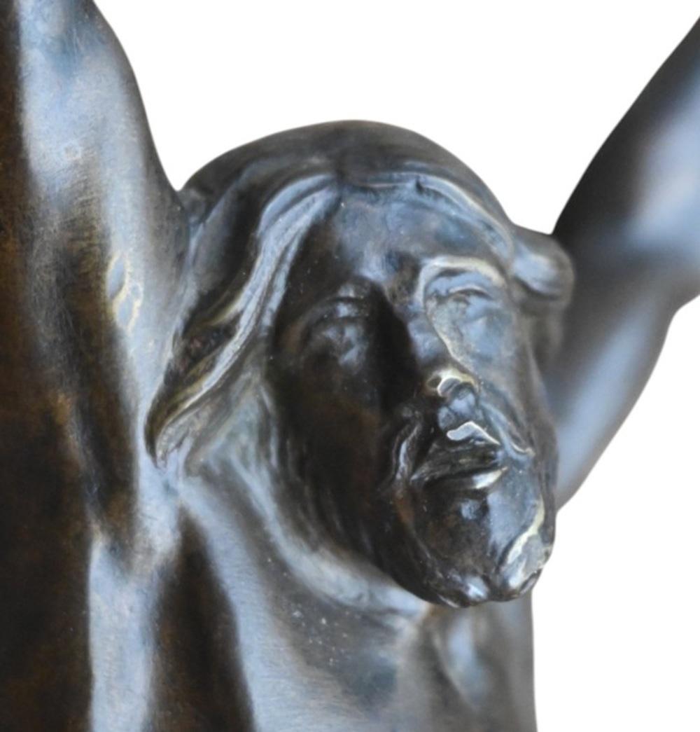 Flämischer Bronzekorpus aus dem 17. Jahrhundert - Jansenistischer Typ - 24 cm im Angebot 3