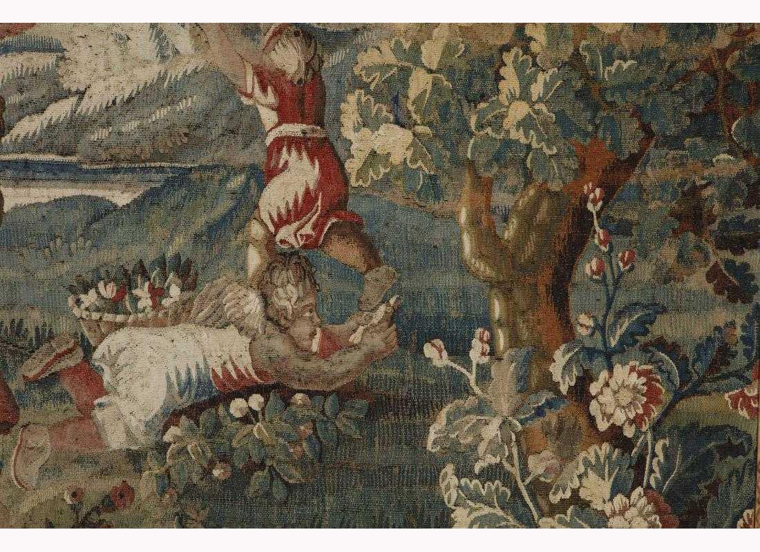 Gilt 17th Century Flemish Baroque Framed Tapestry