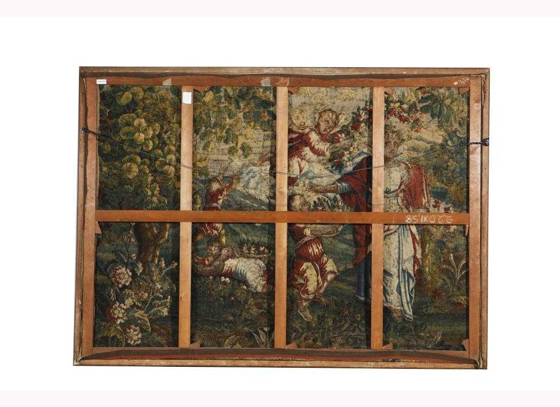 17th Century Flemish Baroque Framed Tapestry In Good Condition In Cypress, CA