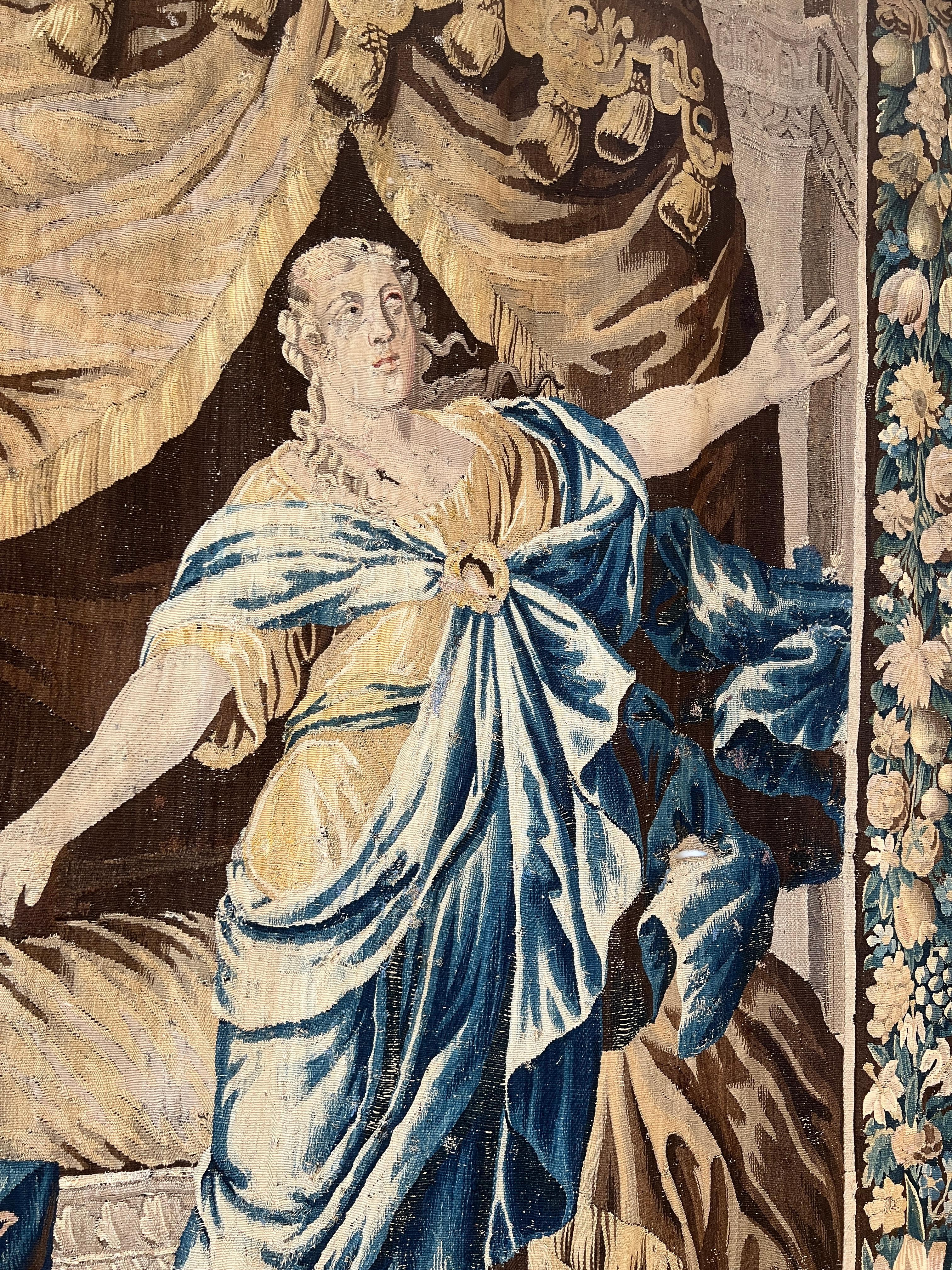XVIIIe siècle et antérieur Tapisserie baroque flamande du 17e siècle en vente