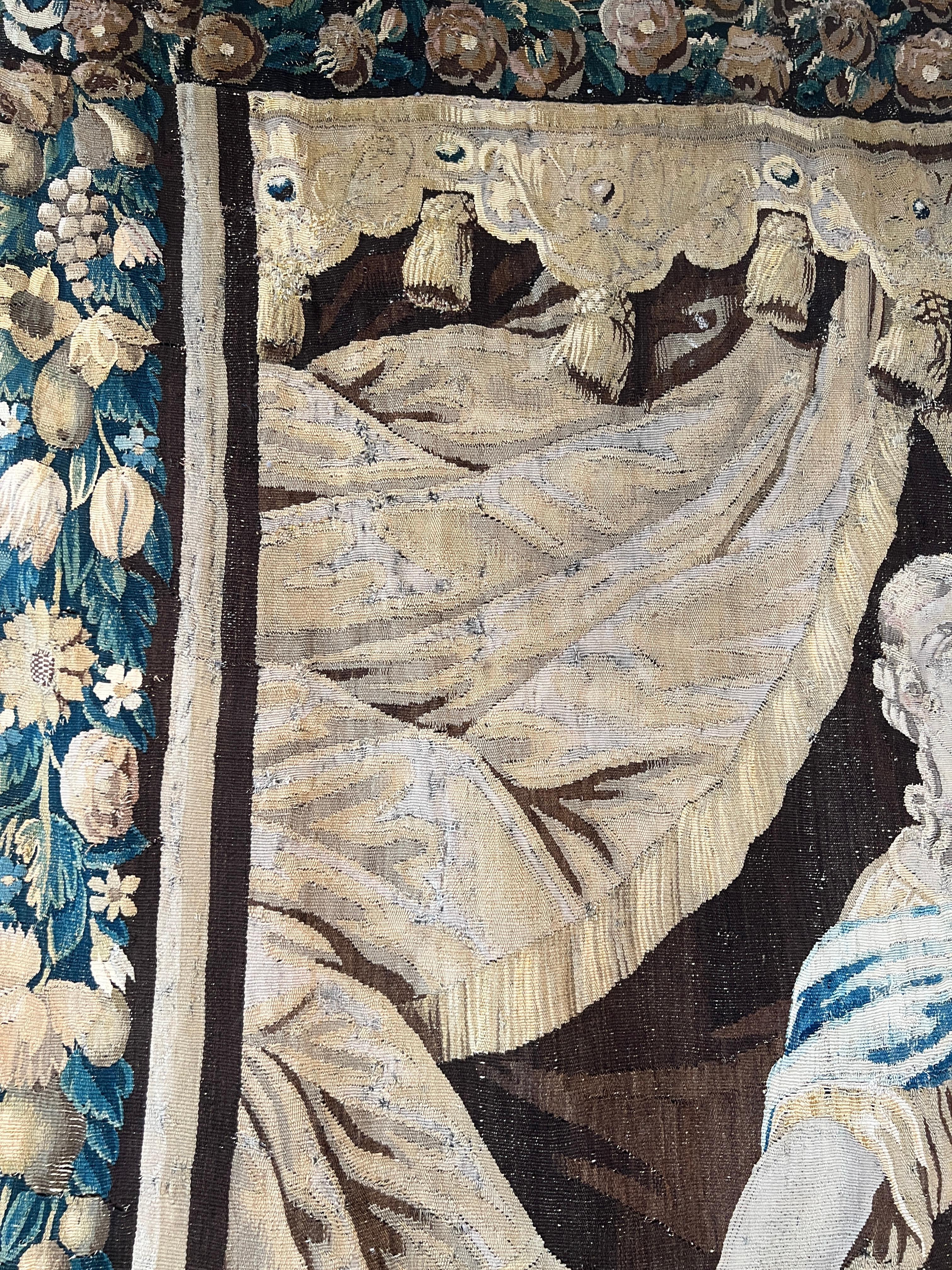 Laine Tapisserie baroque flamande du 17e siècle en vente