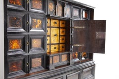 17th Century Flemish Cabinet with Tortoiseshell Panels