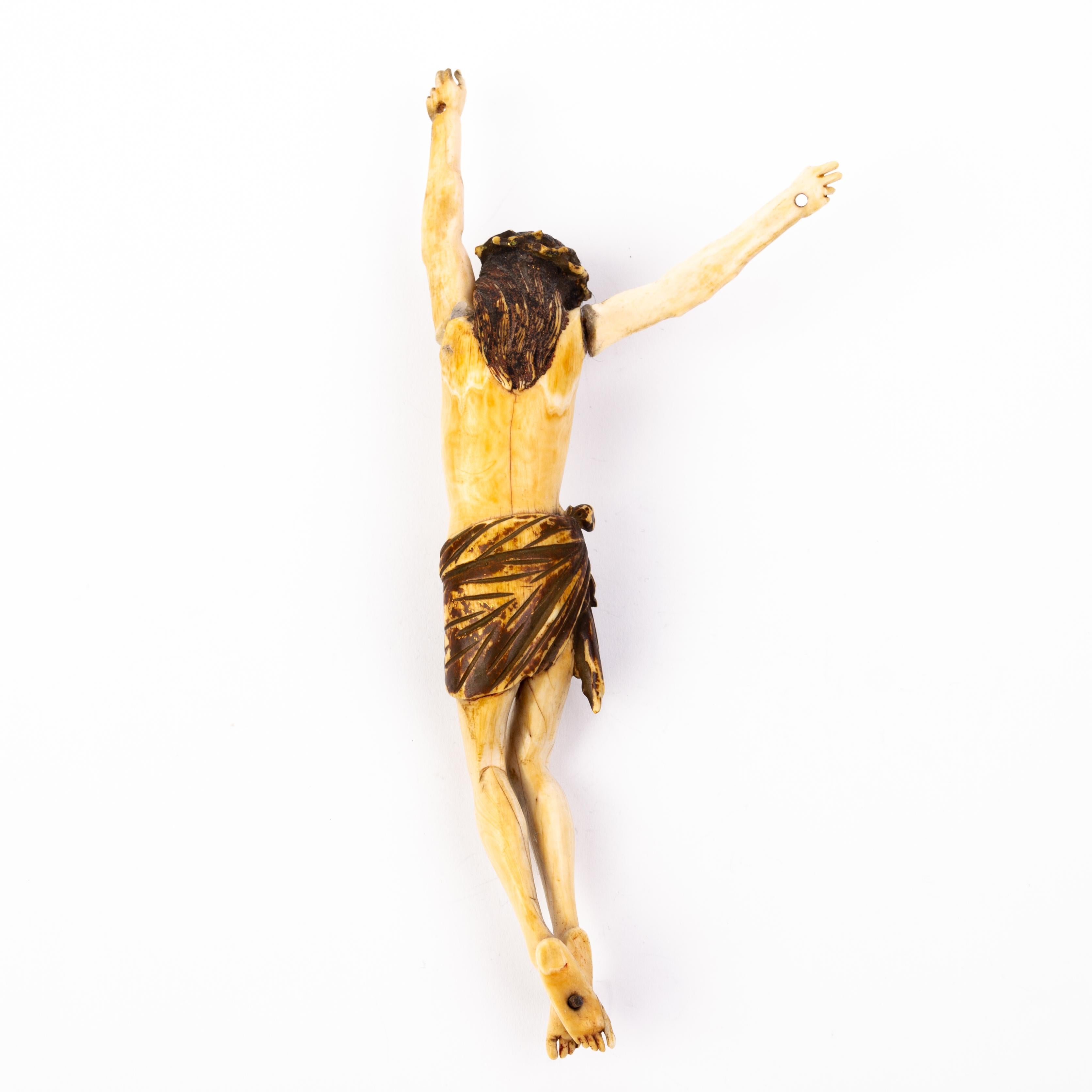 Bone 17th Century Flemish Corpus Christi Religious Carving