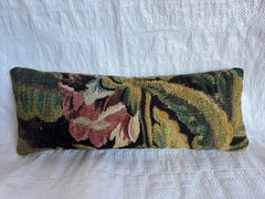17th Century Flemish Floral Tapestry Pillow