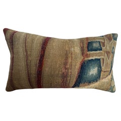 17th Century Flemish Handwoven Tapestry Pillow