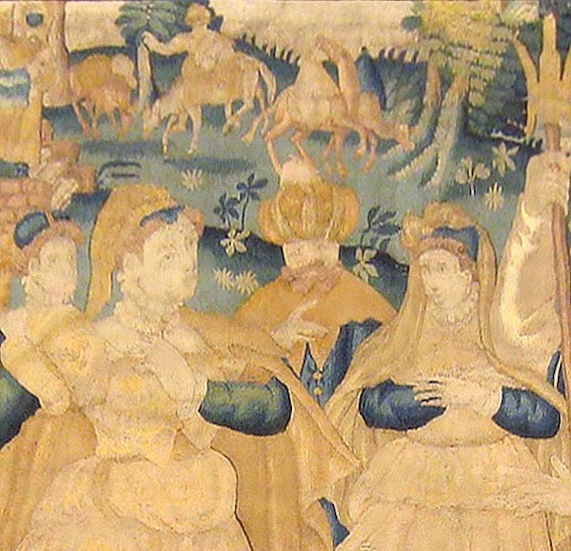 Hand-Woven 17th Century Flemish Historical Tapestry