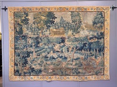 17th Century Flemish Hunting Scene Tapestry, in Excellent Condition