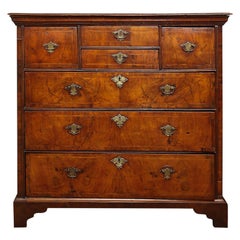 17th Century Flemish Marquetry Walnut Chester Drawers