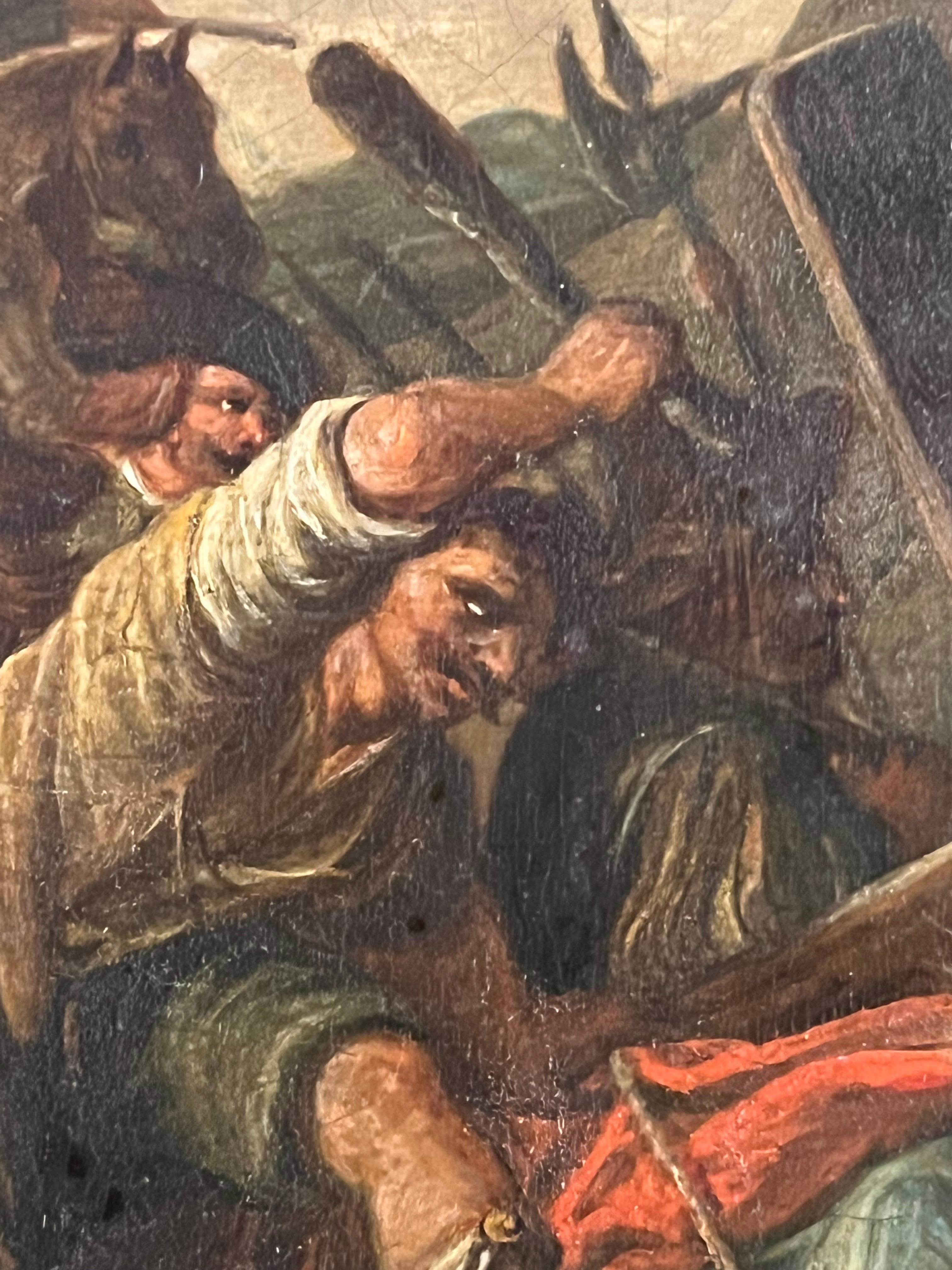 Pintura antigua flamenca del siglo XVII Círculo de Frans Francken. en Bueno estado para la venta en Vero Beach, FL