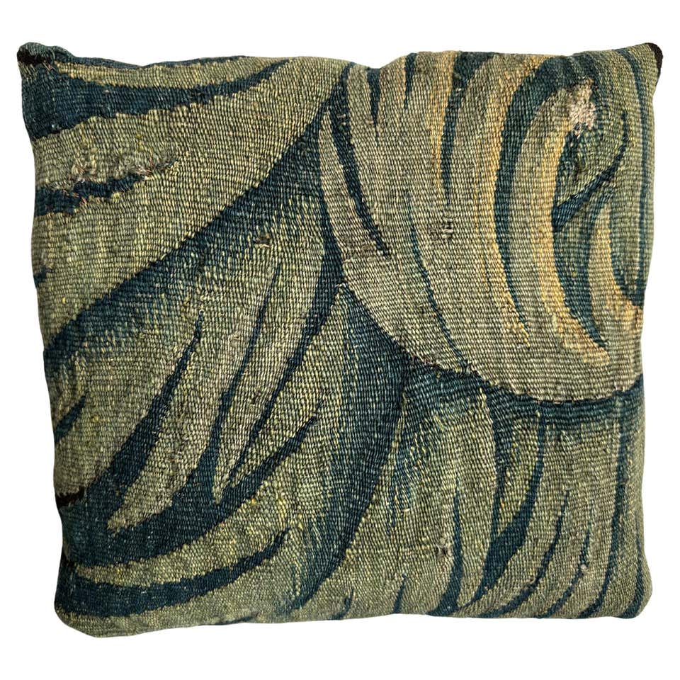 ART DE LYS French Woven Tapestry Pillow Cover, Medieval Standing Rabbit (Lapin Débout), Lady & The Unicorn, 14 x 14 ART DE LYS French Woven Tapestry Pillow Cover, Medieval Standing Rabbit (Lapin Débout), Lady & The Unicorn, 14 x 14