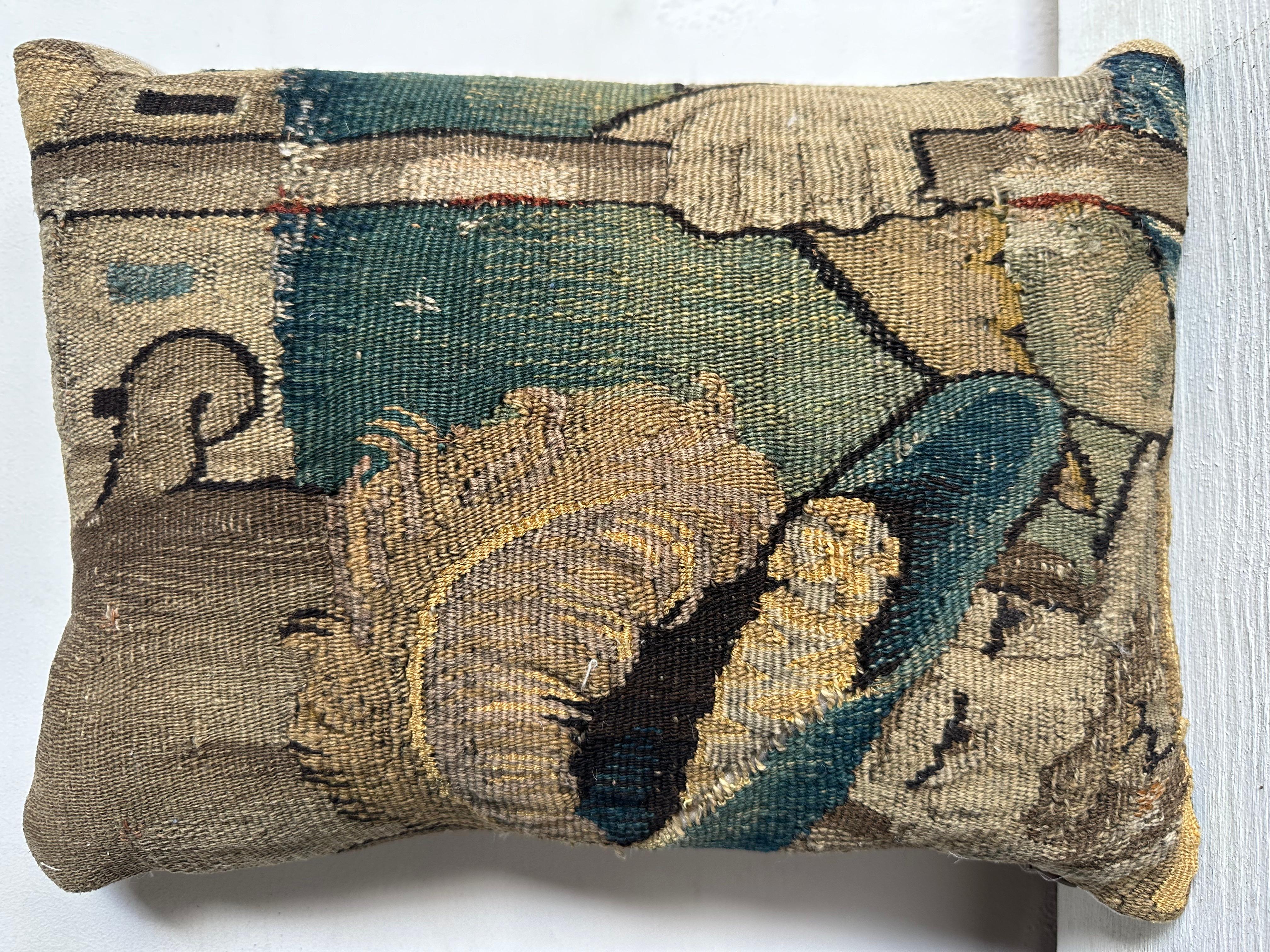 French 17th Century Flemish Pillow - 17