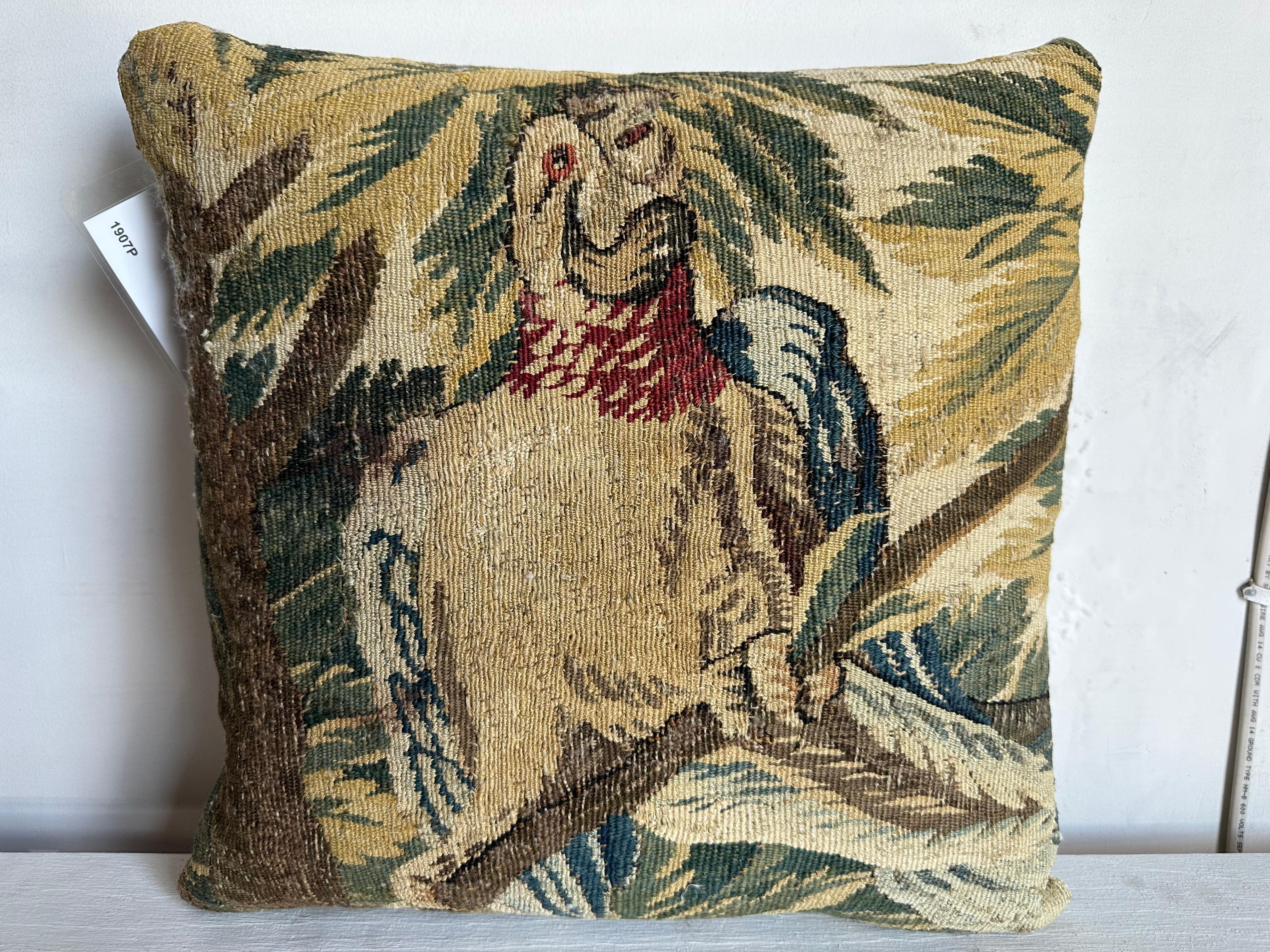 French 17th Century Flemish Pillow - 17