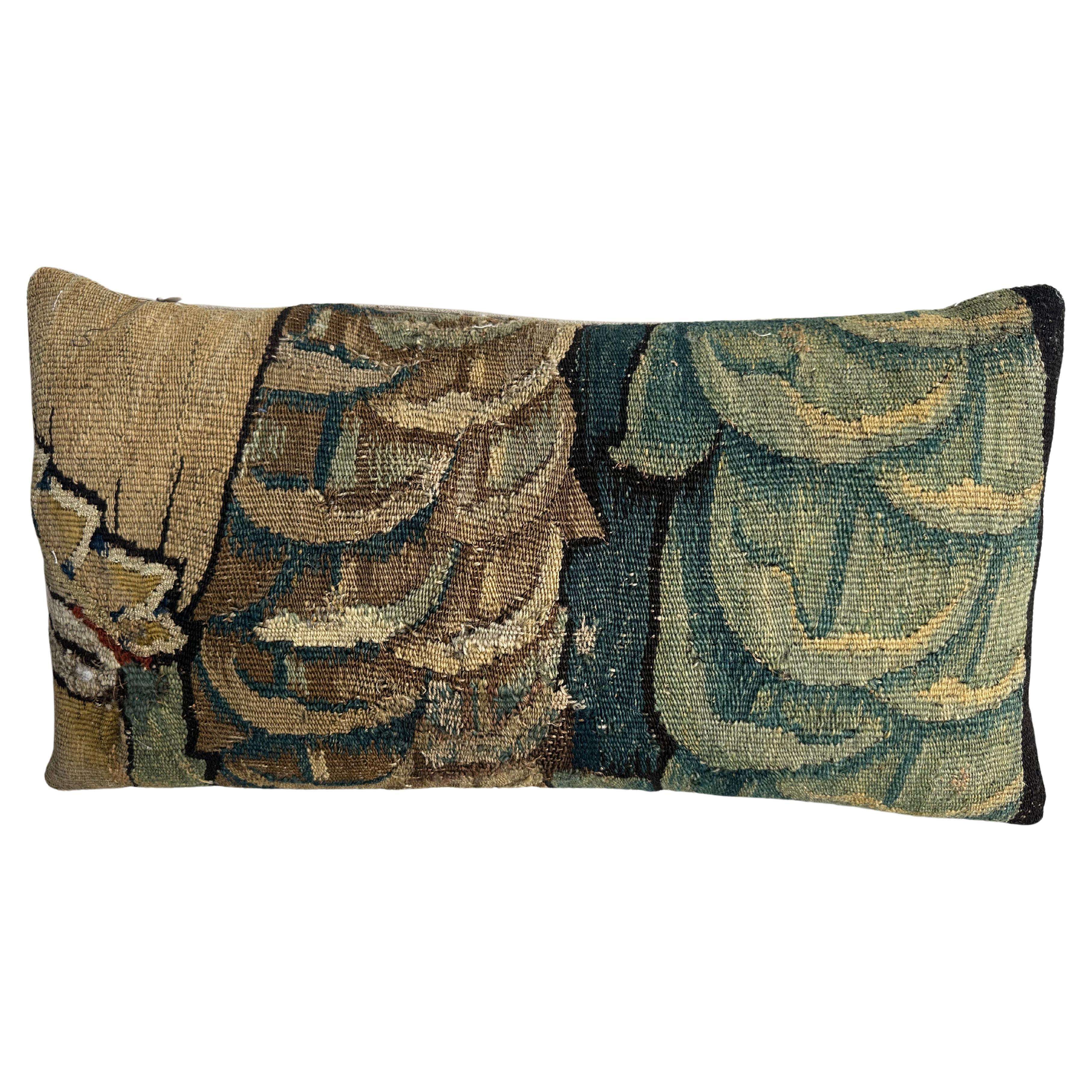 17th Century Flemish Pillow - 19" x 10" For Sale