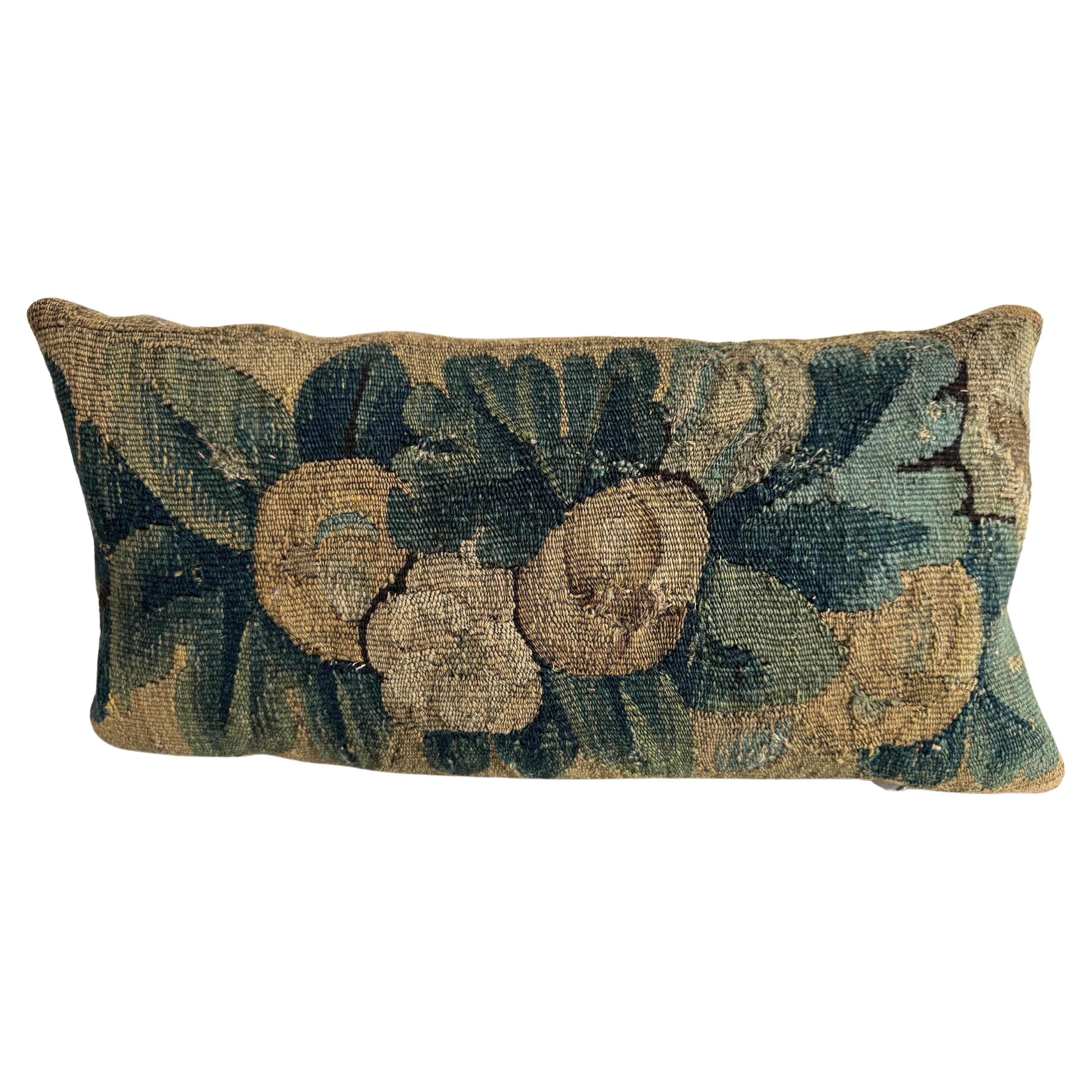 17th Century Flemish Pillow - 20" x 10" For Sale