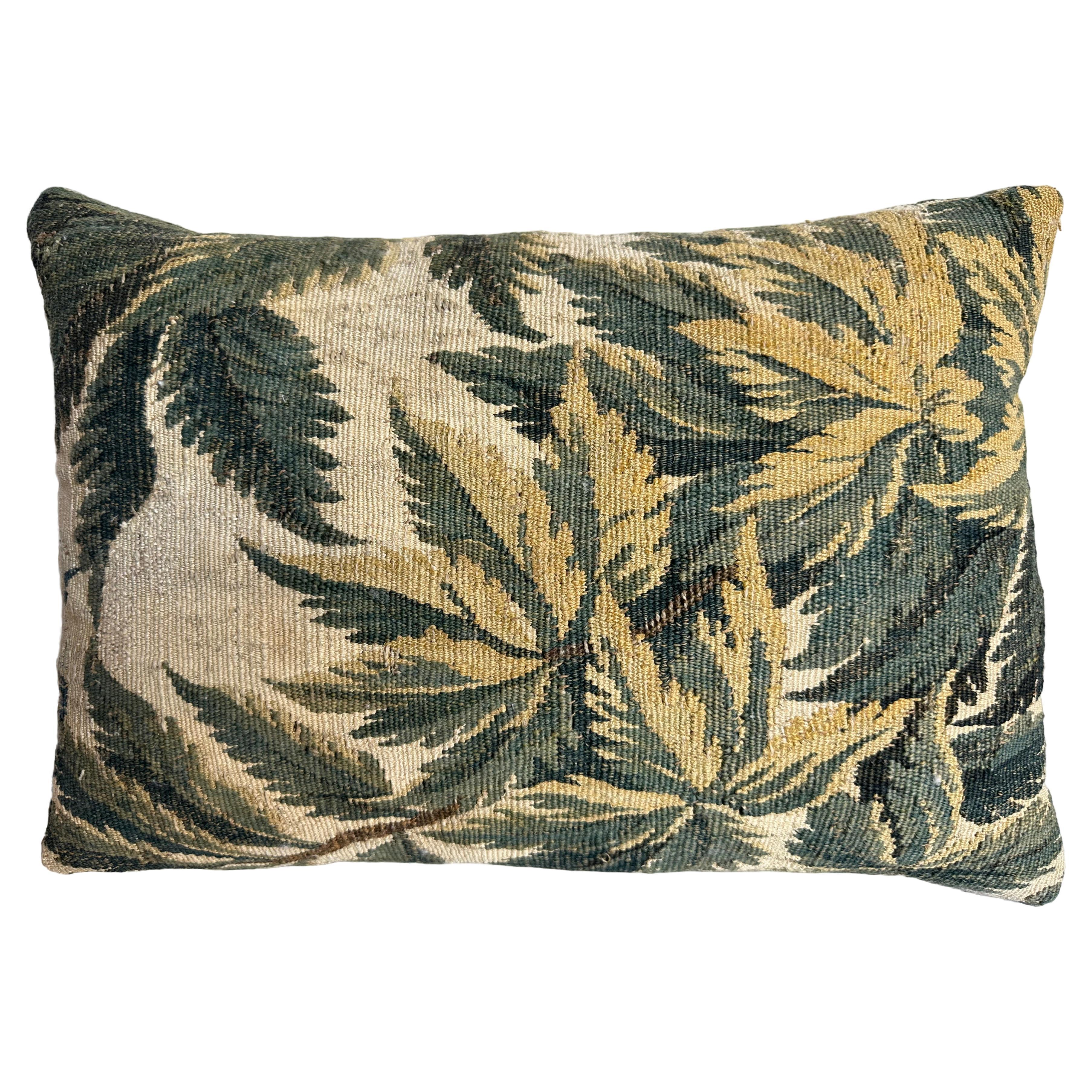 17th Century Flemish Pillow 20" X 14" For Sale