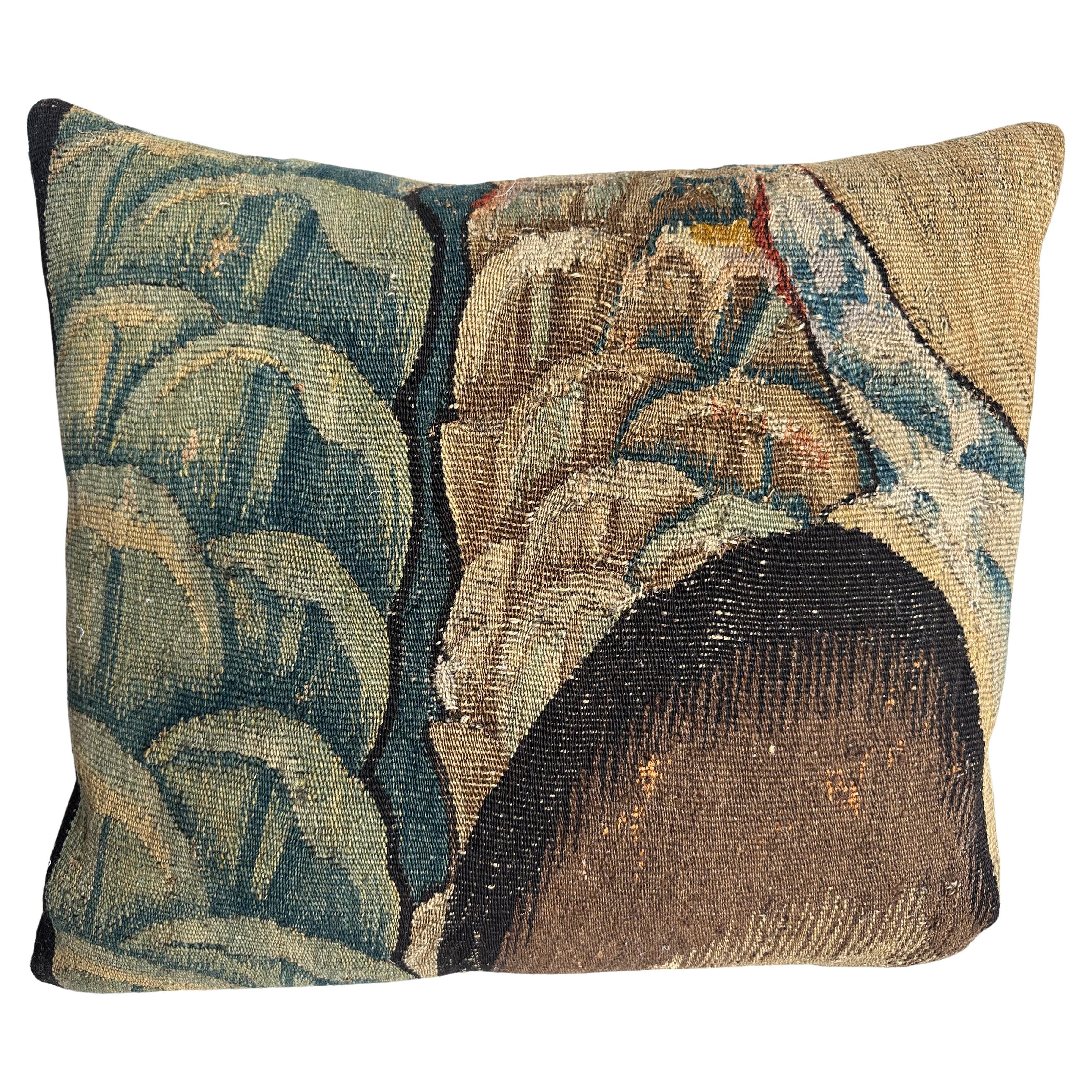 17th Century Flemish Pillow - 20" x 18" For Sale