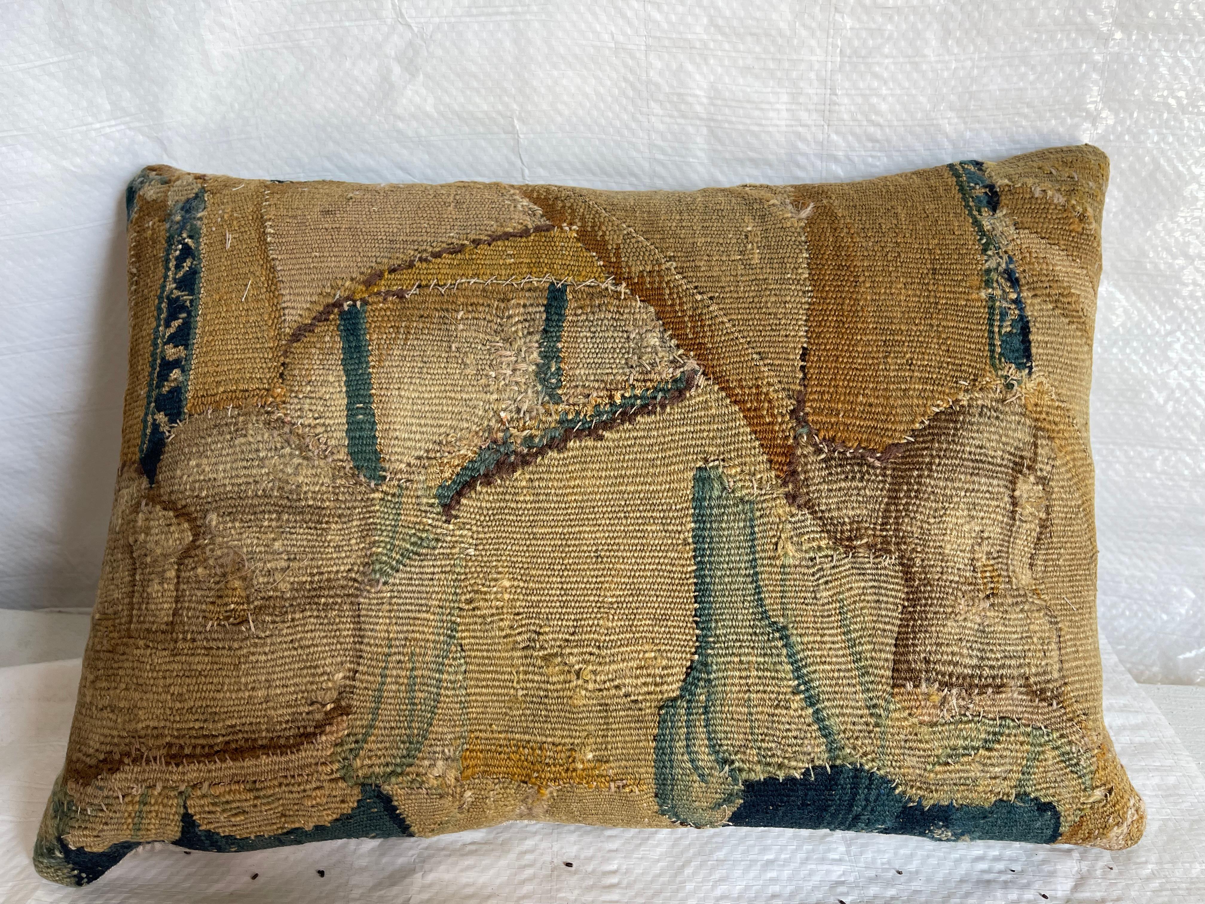 Cuscino fiammingo del XVII secolo
colore e design bellissimi 
vibrante
16 per 11 in 
