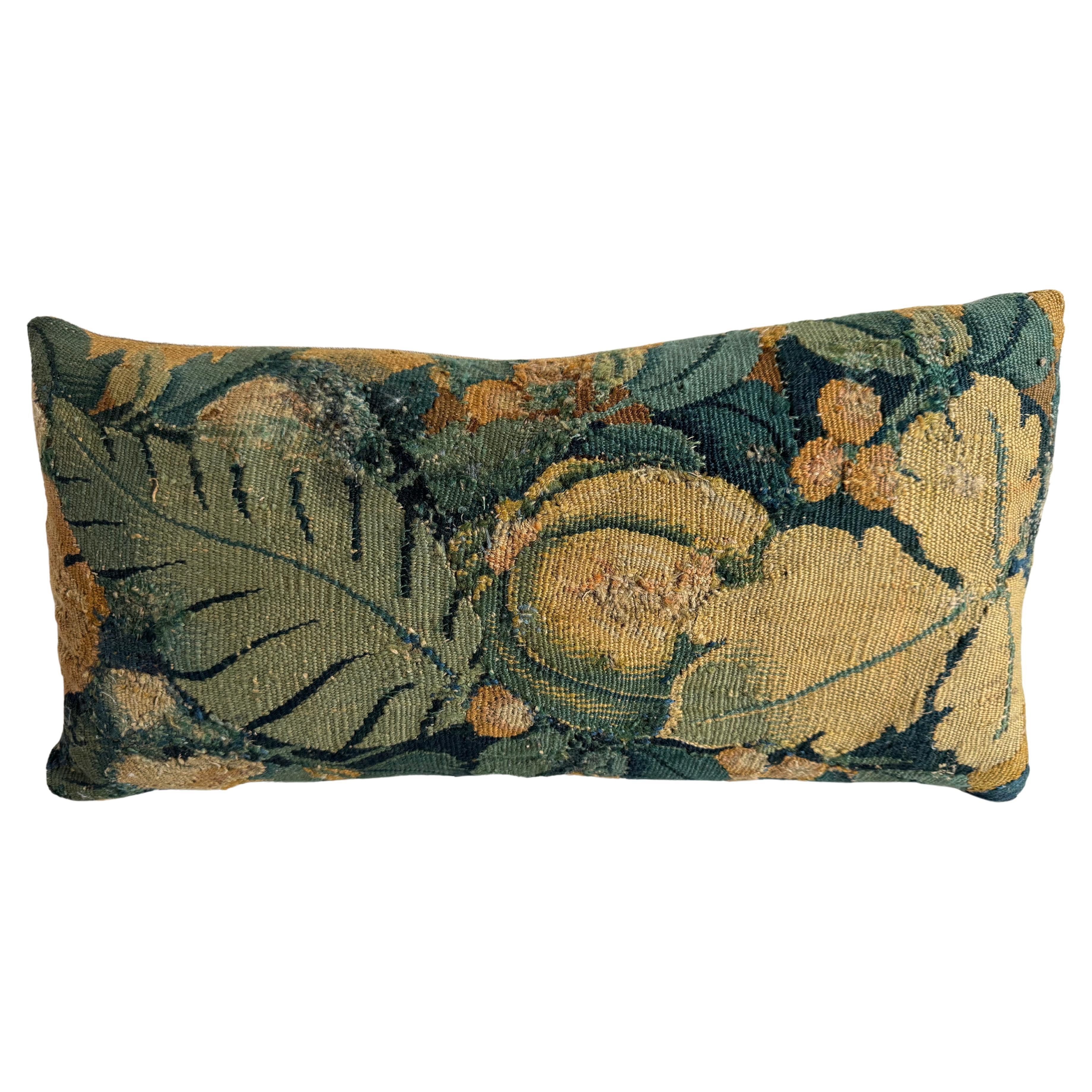 17th Century Flemish Pillow - 21" x 11" For Sale