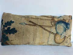 17th Century Flemish Empire Pillow, Wool & Feathers, 23" x 11"