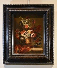 Still-Life Flowers 17th century Flemish School Paint Oil on table Old master