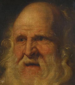17th-Century Flemish School of Peter P. Rubens "Portrait of a Man with a Beard"