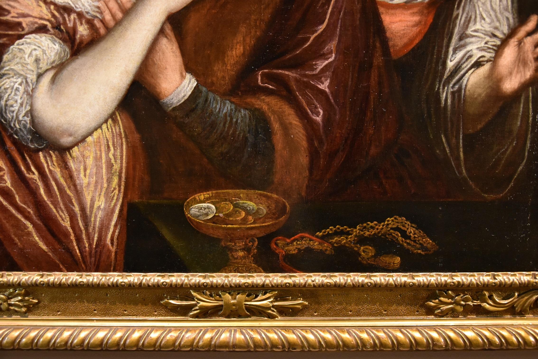 Couple dépareillé 17ème siècle Peinture Oli sur toile Ancien maître Ecole Flemish en vente 5
