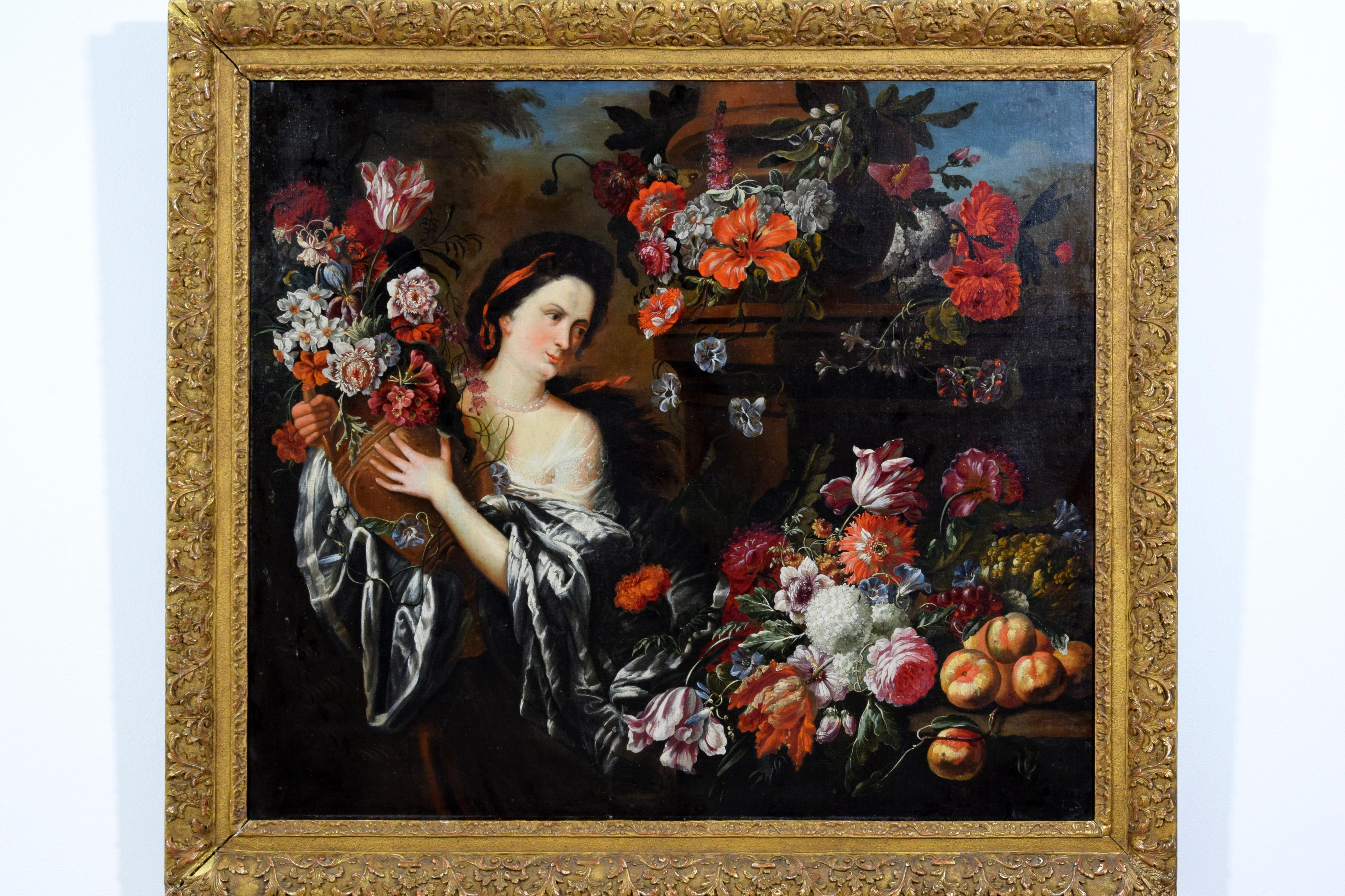 Hand-Painted 17th Century, Flemish Still Life by Gaspar Peeter de Verbruggen the Younger For Sale
