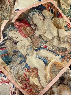 17th Century Flemish Tapestry Cherubs